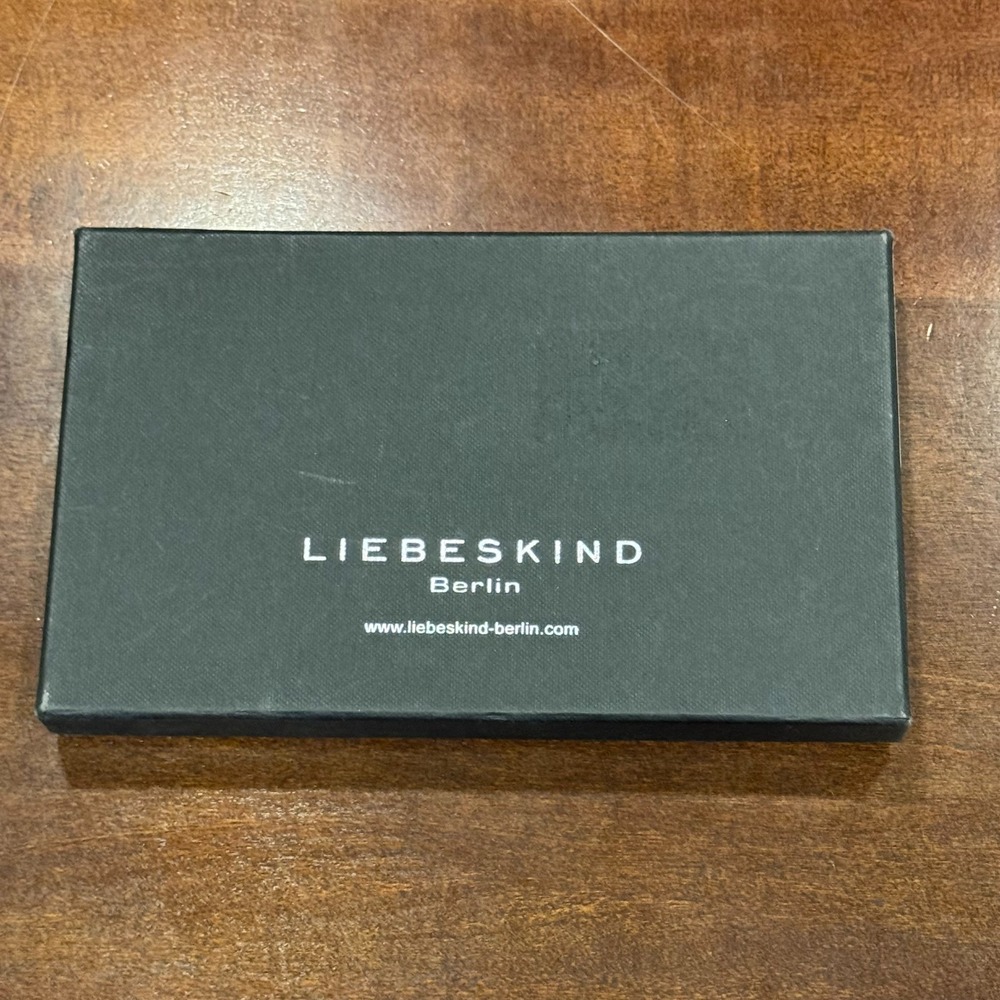 Liebeskind Berlin Balou Black Snake Embossed Leather Zip Pouch Wallet